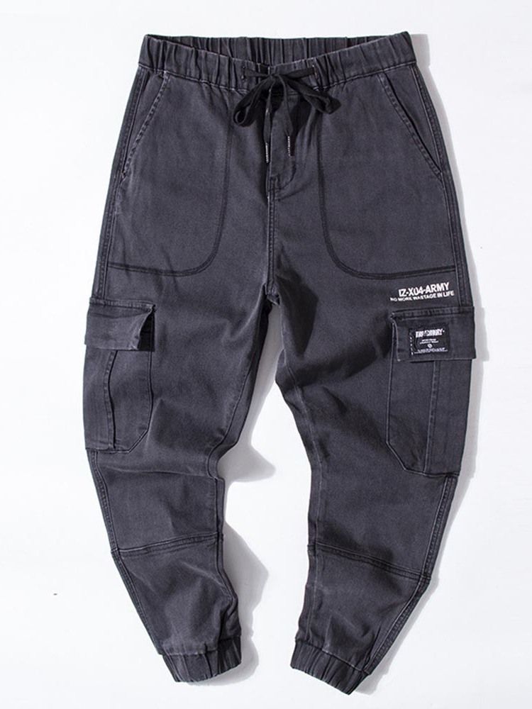 Pocket Mid Waist Jeans