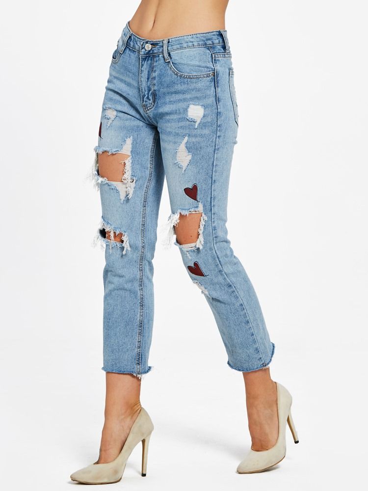 Slim Hole Ankle Length Dam Jeans