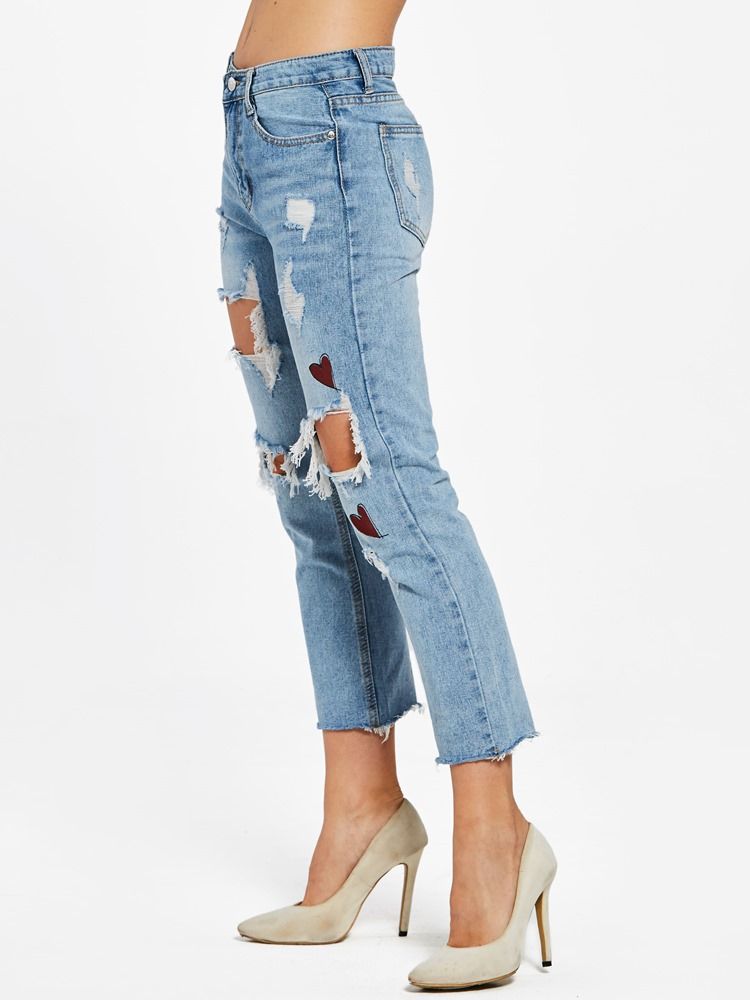 Slim Hole Ankle Length Dam Jeans