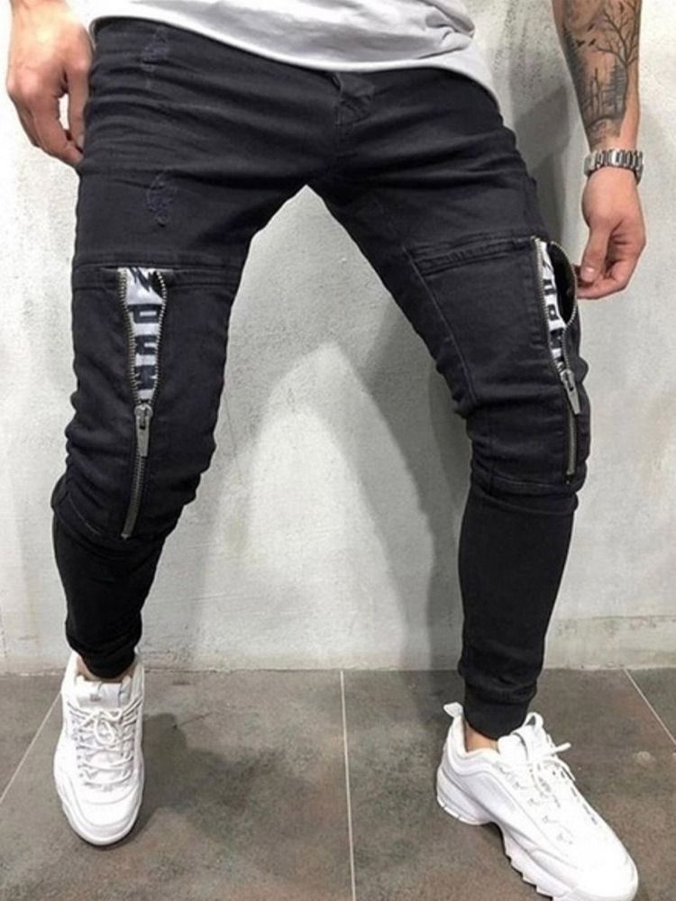 Slim Jeans För Män