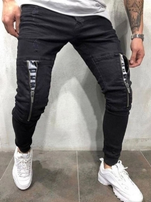 Slim Jeans För Män