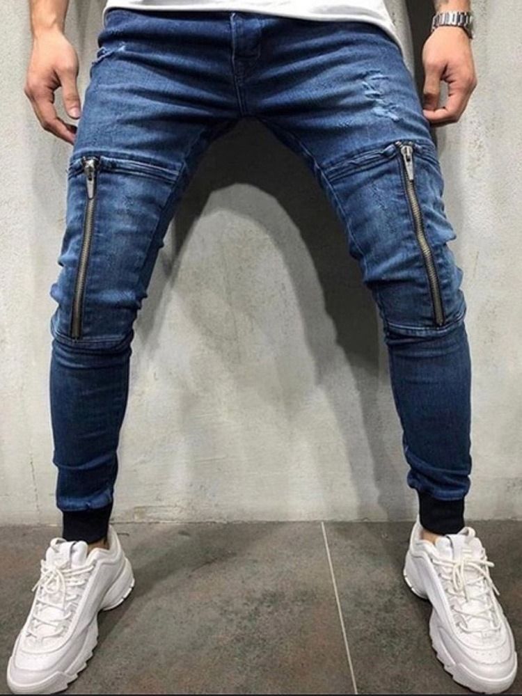 Slim Jeans För Män