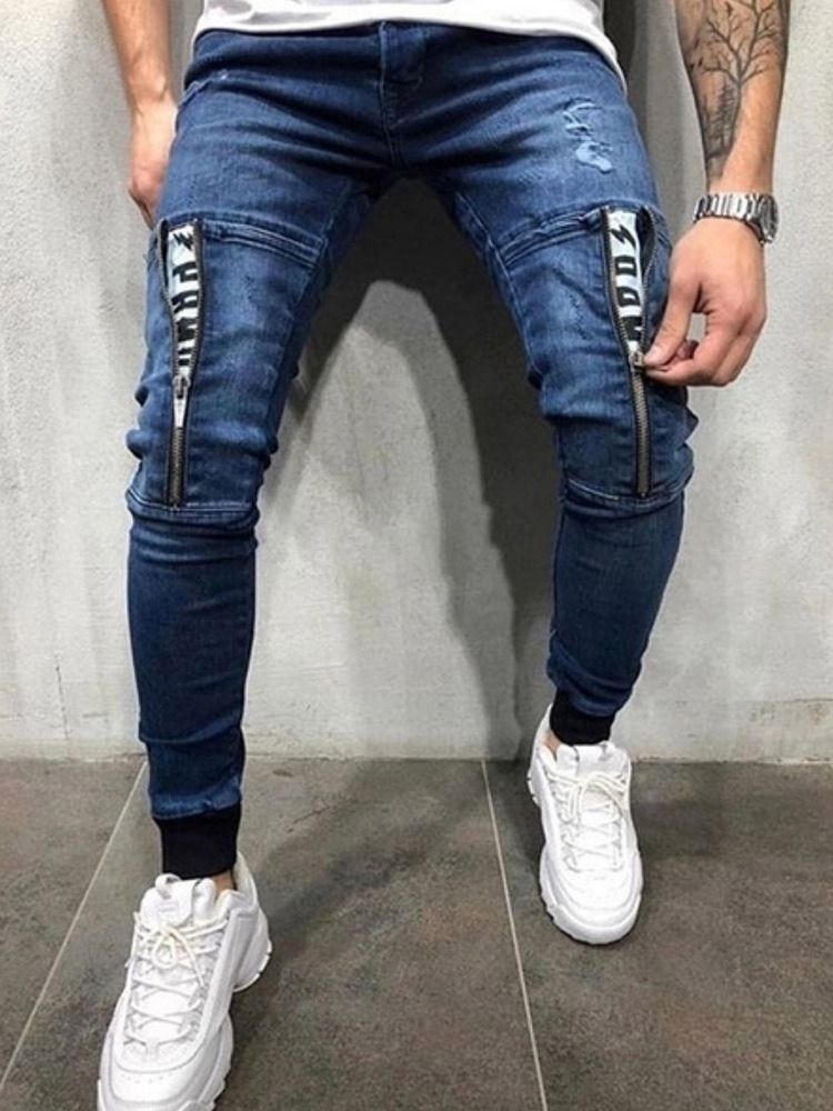 Slim Jeans För Män