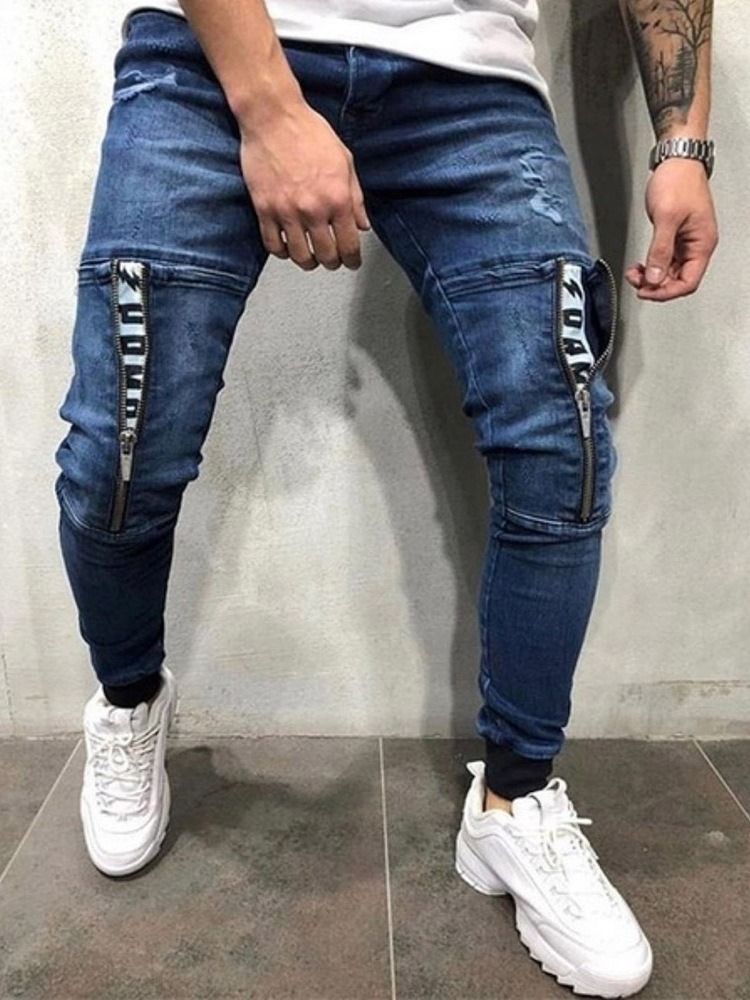 Slim Jeans För Män