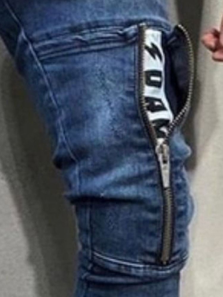 Slim Jeans För Män