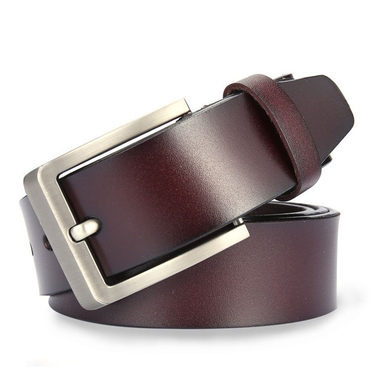 Herr Läder Pin Buckle Casual Belt