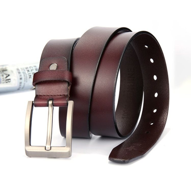 Herr Läder Pin Buckle Casual Belt