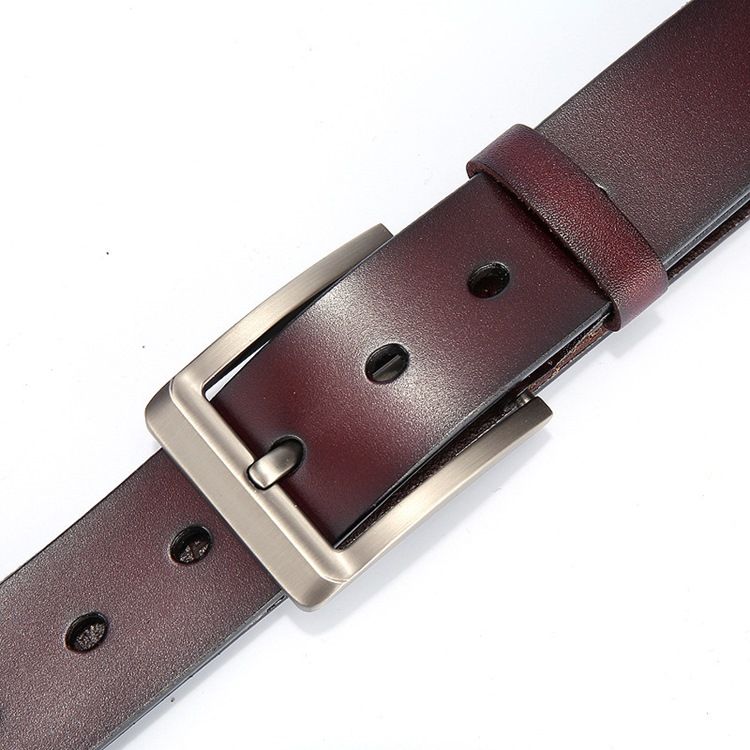 Herr Läder Pin Buckle Casual Belt