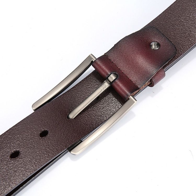 Herr Läder Pin Buckle Casual Belt