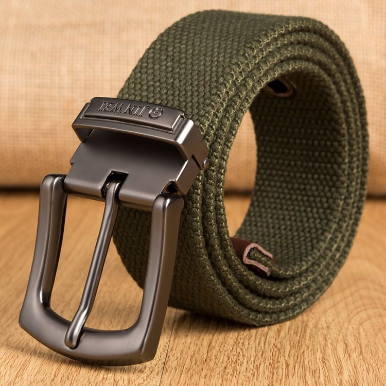 Pin Buckle Woven Strap Men's Belt