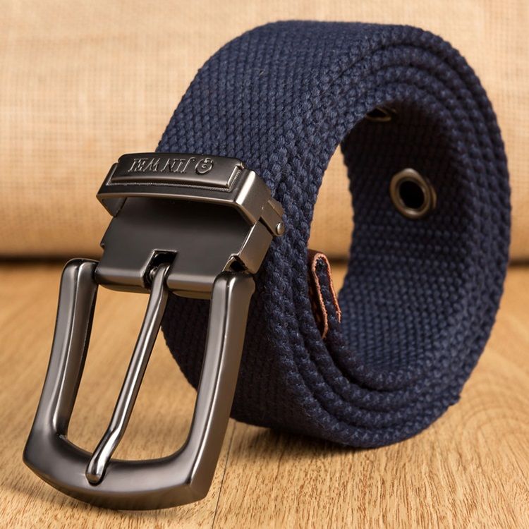 Pin Buckle Woven Strap Men's Belt