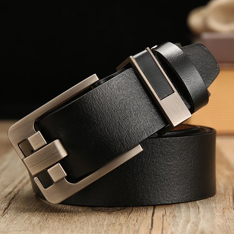 Top Business Leather Wide Men Business Belt