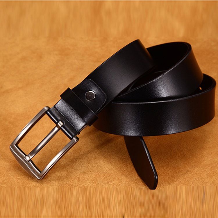 Top Cow Leather Belt För Män