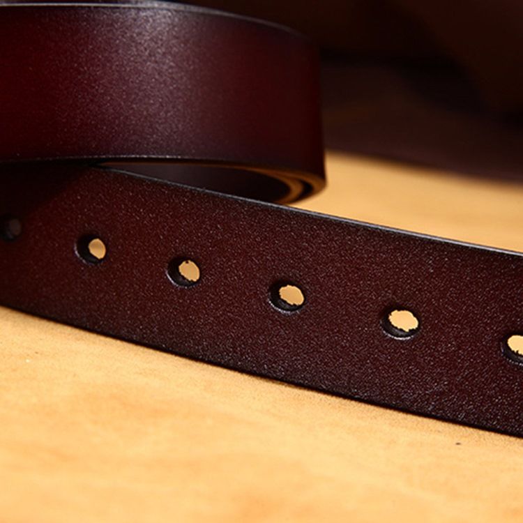 Top Cow Leather Belt För Män