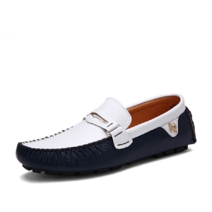 Buckle Slip-on Moccasin-gommino För Män