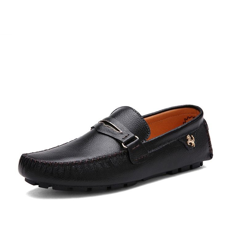 Buckle Slip-on Moccasin-gommino För Män