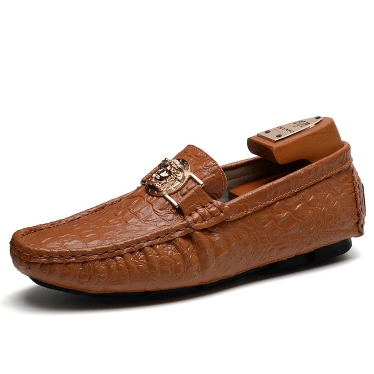 Herr Slip-on Low-cut Upper Plain Pu Casual Skor