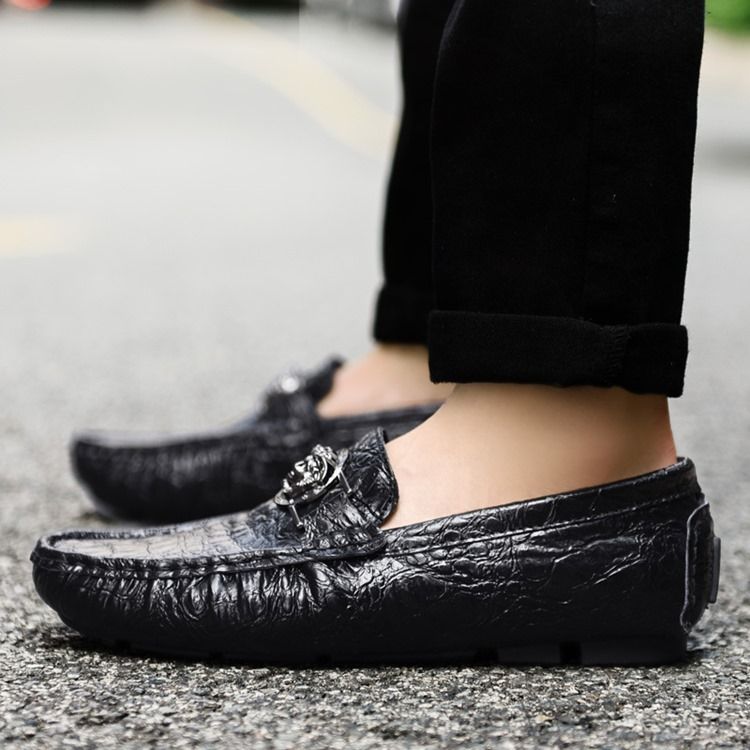 Herr Slip-on Low-cut Upper Plain Pu Casual Skor