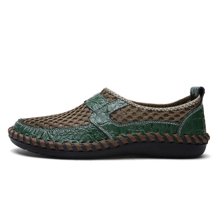 Mesh Hollow Slip-on Herrskor