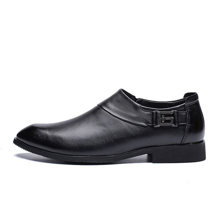 Plain Low-cut Upper Pointed Toe Herrskor