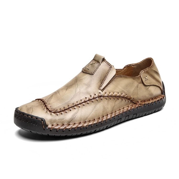 Plain Round Toe Herr Enkla Skor