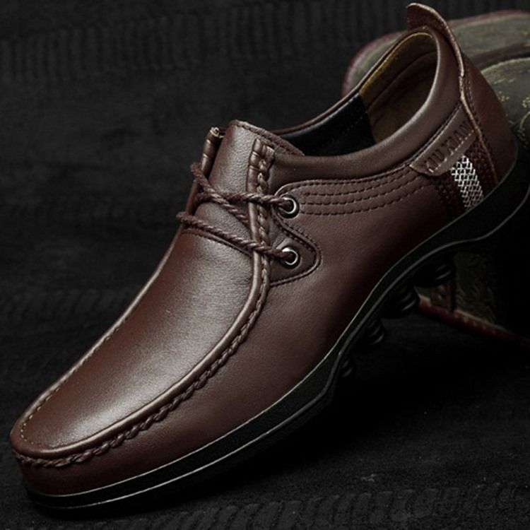 Plain Round Toe Low-cut Upper Men's Work Shoes