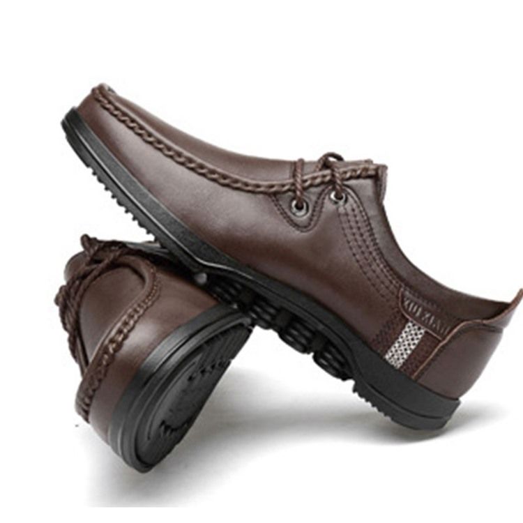 Plain Round Toe Low-cut Upper Men's Work Shoes