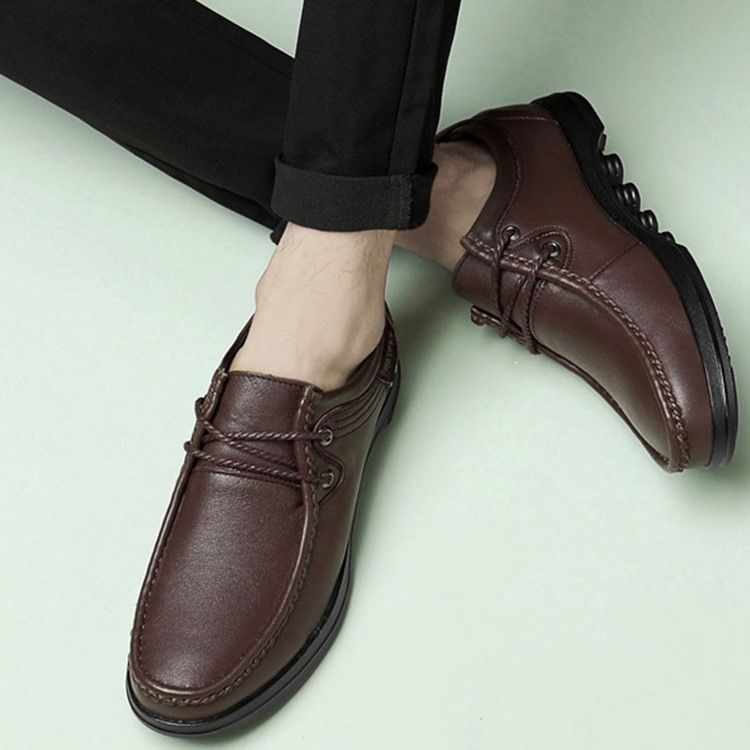 Plain Round Toe Low-cut Upper Men's Work Shoes