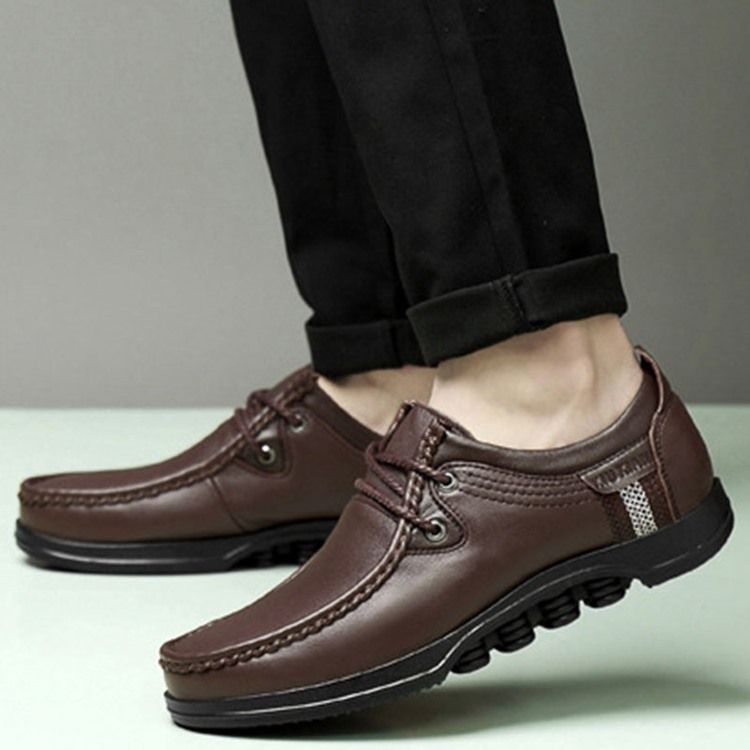 Plain Round Toe Low-cut Upper Men's Work Shoes