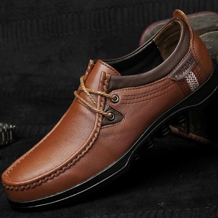 Plain Round Toe Low-cut Upper Men's Work Shoes