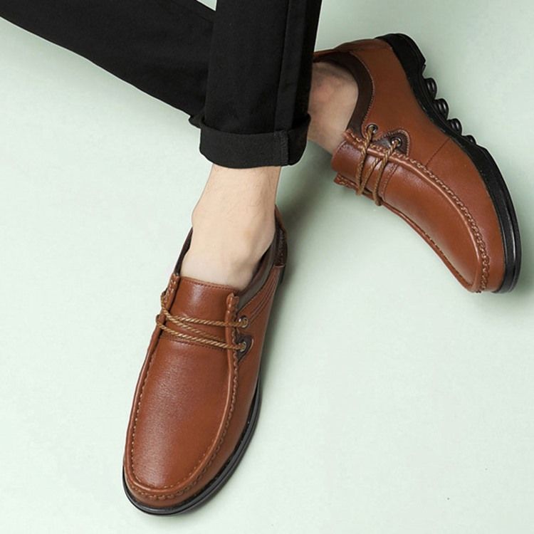 Plain Round Toe Low-cut Upper Men's Work Shoes