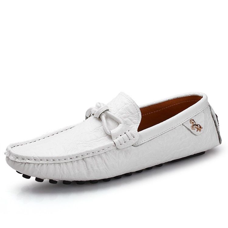 Plain Round Toe Slip-on Herrskor