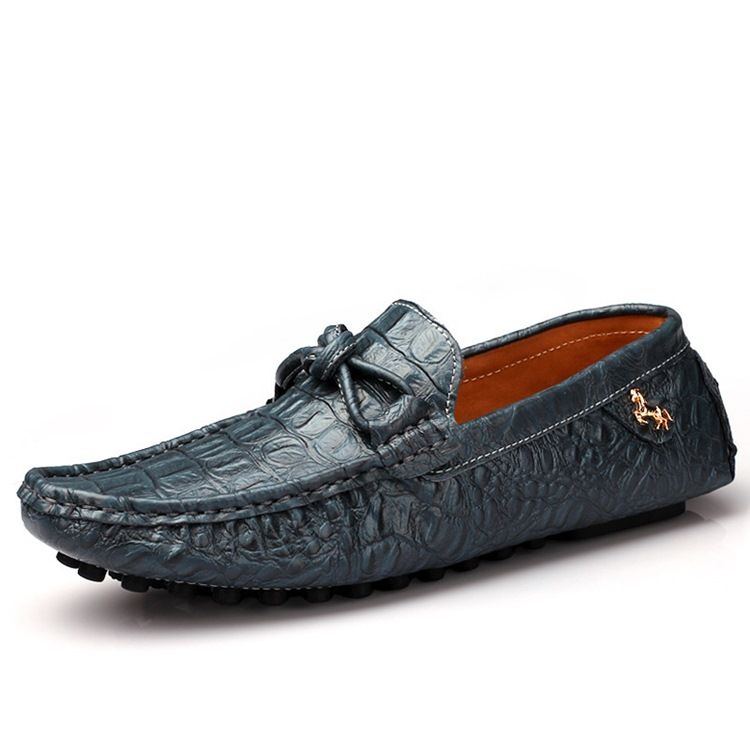 Plain Round Toe Slip-on Herrskor