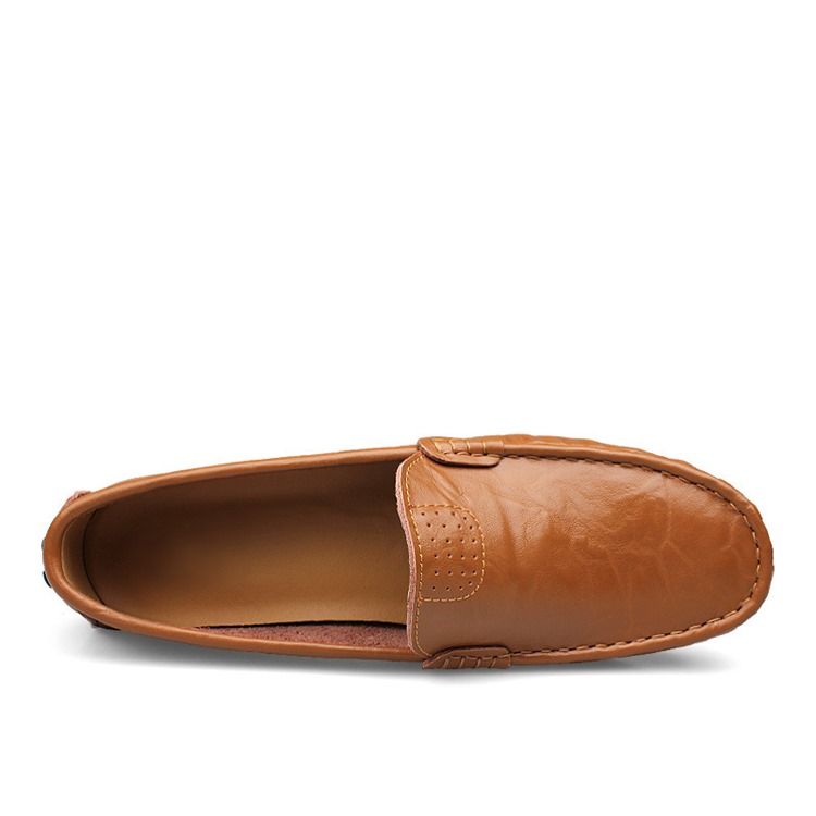 Plain Slip-on Loafers För Män