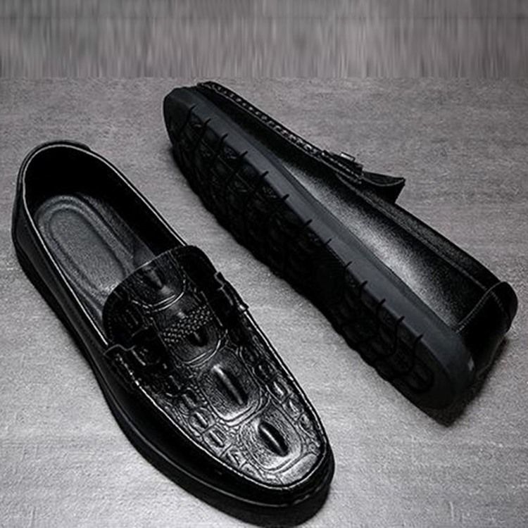 Pu Slip-on Low-cut Upper Casual Skor För Män