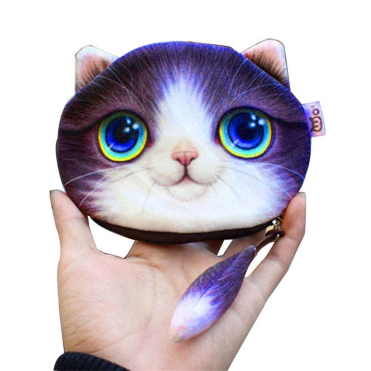 3d Kitty Shape Mini Plånbok