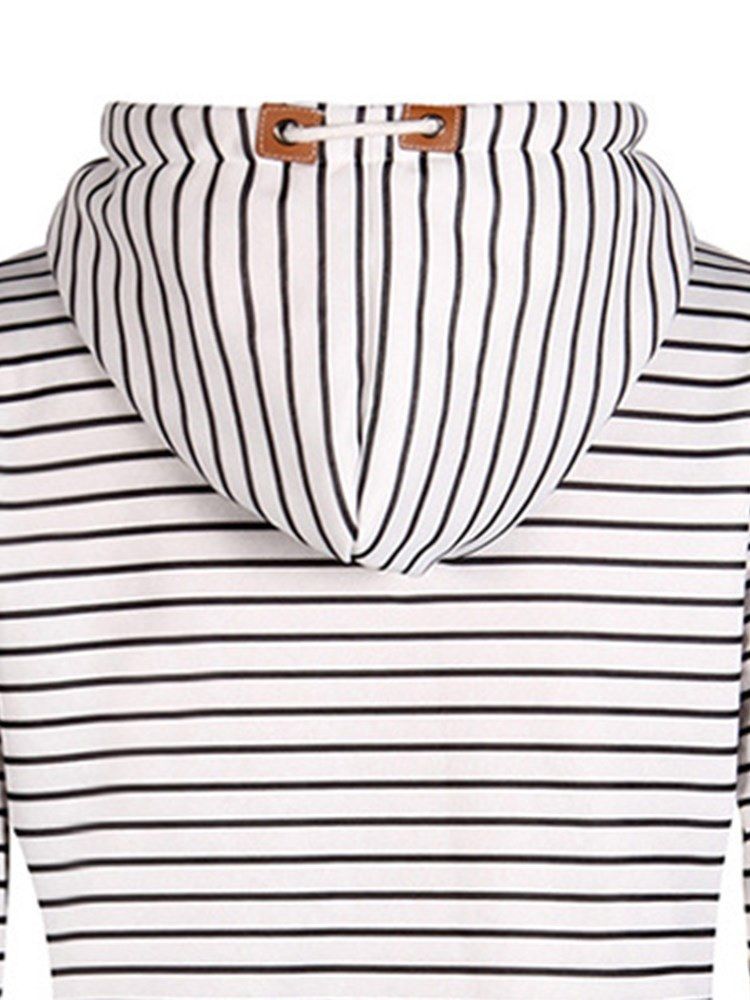 Stripe Loose Casual Cool Hoodie För Kvinnor