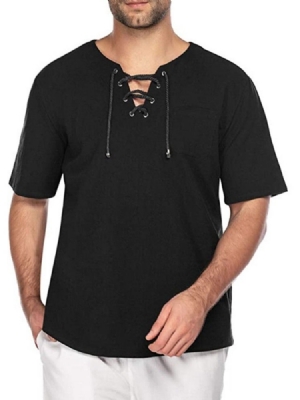 Casual Plain Slim Half Sleeve T-shirt Herr