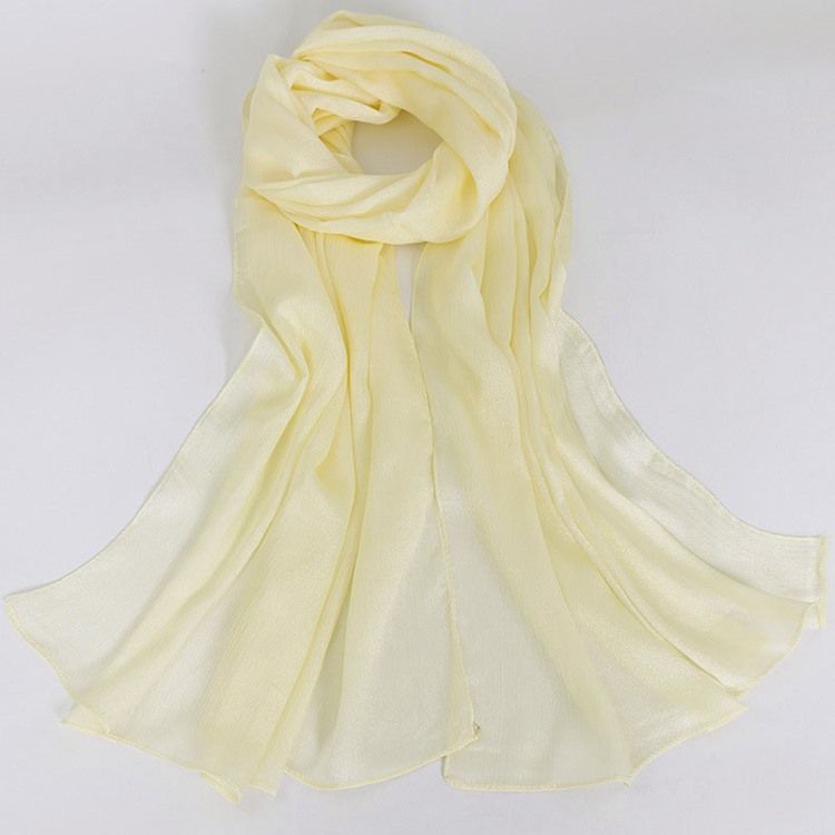 Charmeuse Scarf För Kvinnor Plain Scarf