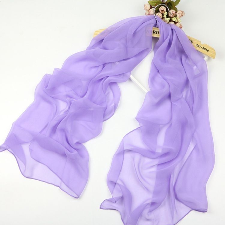 Cozy Georgette Women's Color Color Match Match Scarf