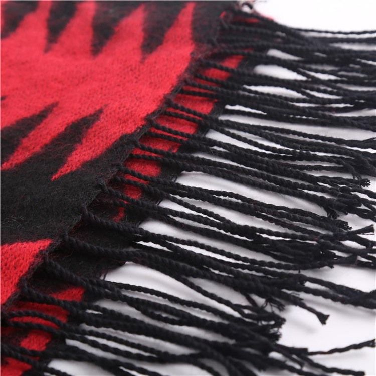 Damtryck Imitation Cashmere Geometric Pattern Scarf