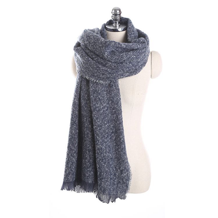 Kvinnors Imitation Cashmere Tassel Plain Scarves