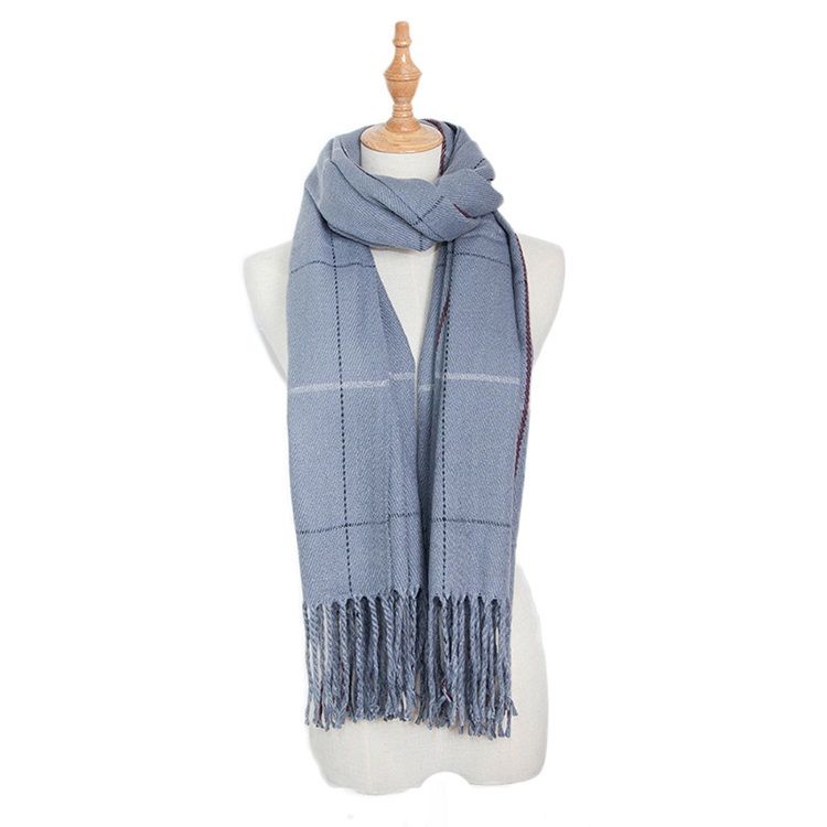 Kvinnors Tofsimitation Cashmere Casual Plaid Scarf