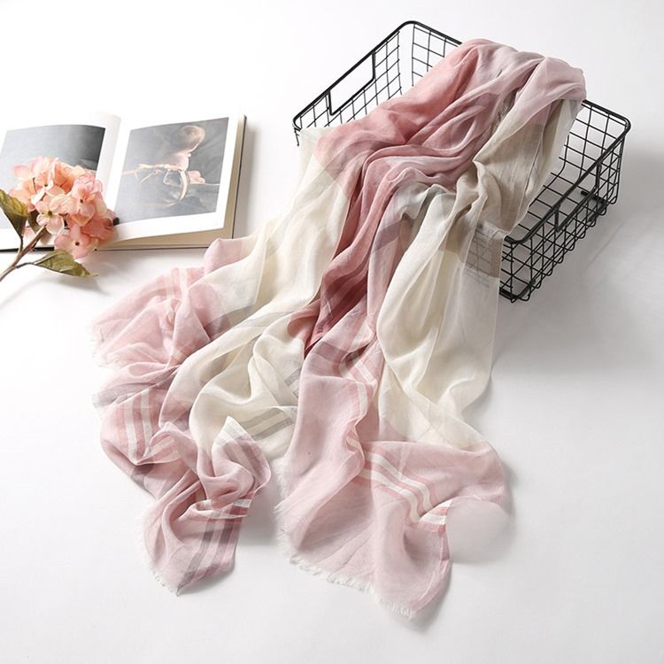 Kvinnors Top Soft Silk Gauze Scarf