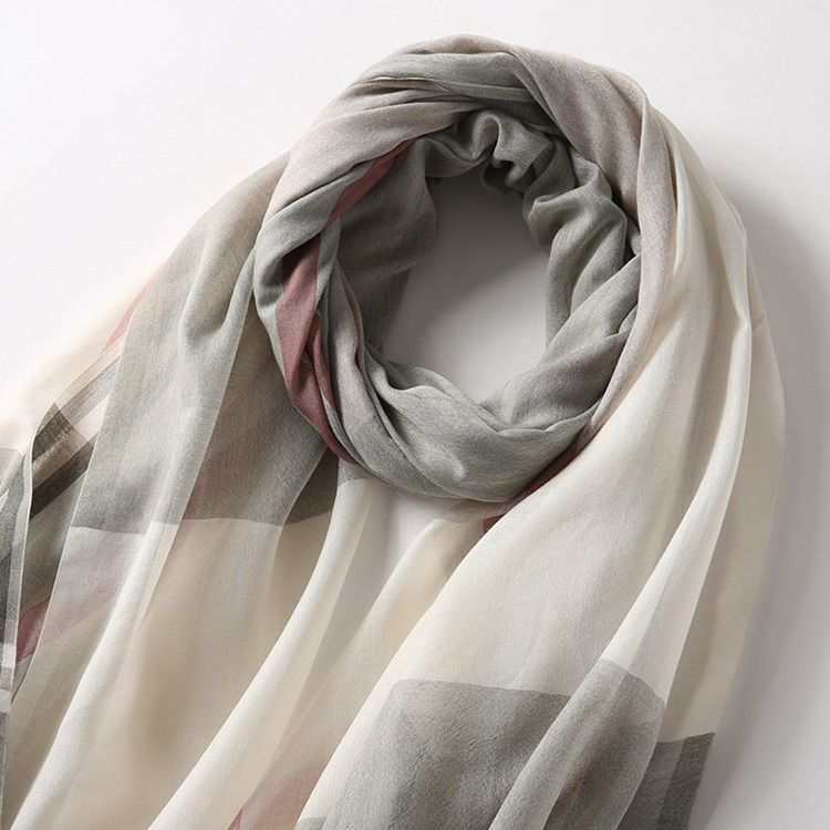 Kvinnors Top Soft Silk Gauze Scarf