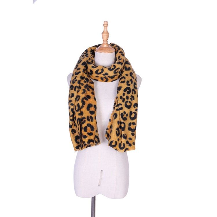 Kvinnors Tryck Akryl Leopard Halsdukar