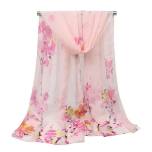 Plum Blossom Printed Graceful Scarf