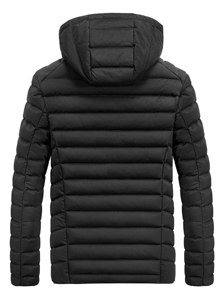 Hooded Standard Casual Dunjacka För Män