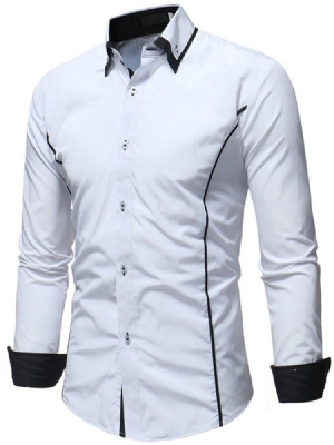 Casual Button Lapel Single-breasted Men's Shirt