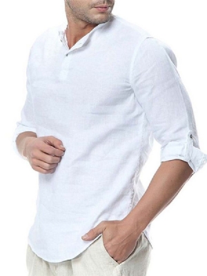 Casual Plain Men's Slim Shirt